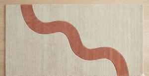 Alfombra Moderna Abstracta de Líneas Onduladas, Hecha a Mano con Lana, Antideslizante, Suave y Minimalista para Sala de Estar, Dormitorio y Decoración del Hogar - Product Image 5
