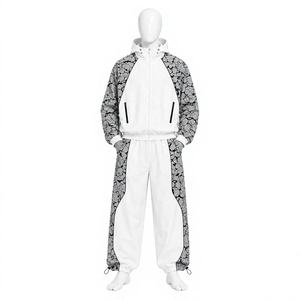 Ensemble de survêtement pour homme avec veste zippée à capuche et pantalon long, tenue sportive - Product Image 1