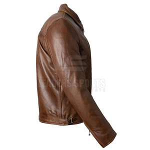 Blouson de moto en cuir respirant pour homme, modèle hiver 2026, faible MOQ, best-seller, sur mesure, grandes tailles, personnalisez votre design - Product Image 3