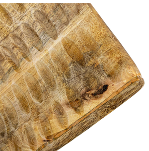 Plateau rectangulaire en bois naturel moderne avec base en cannage tressé, sculpté, pour la décoration et l'organisation de la maison, au prix le plus bas - Product Image 5