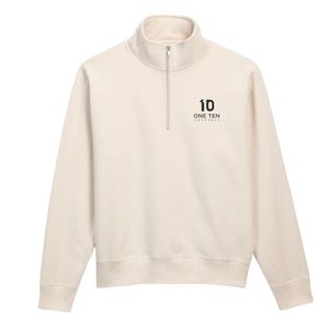 เสื้อสเวตเชิ้ตซิปหนึ่งในสี่สำหรับผู้ชาย สีธรรมชาติ ผ้าฟลีซพรีเมียม แขนยาว สวมใส่สบาย อุ่นสบาย สไตล์สตรีทแวร์ ใส่ได้ทุกวัน - Product Image 1