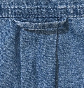 Men's Denim Shirt Long Sleeve Button <b>Down</b> Casual Solid Color Cotton Regular Fit Turn-<b>down</b> Collar Full Sleeve All Seasons - Product Image 4