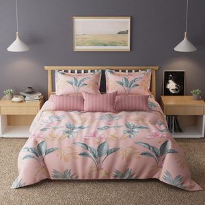 Rosy Angel 4-Piece Cotton Bedding <b>Set</b> Standard Size Quality <b>Comforter</b> for Bedroom King Twin Sizes for Hotel Home or Wedding - Product Image 1