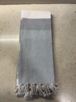 Serviette de plage Fouta en twill rayé 100% coton, séchage rapide, douce pour la peau, écologique, personnalisable