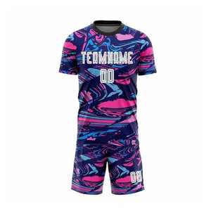 Uniforme de fútbol sublimado de fábrica con número, nombre y logotipo personalizados, disponible en varios colores y tallas. - Product Image 1