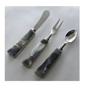 Juego de cubiertos de acero inoxidable de alta calidad, mango de diseñador chapado en oro, nueva tendencia, cubiertos para el hogar, utensilios para cortar queso, obsequios - Product Image 3