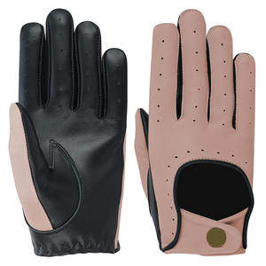 Guantes de Motocicleta para Mujer, de Piel de Oveja, con Pantalla Táctil, Antiestáticos, con Puño de Seguridad, Dedos Completos, para Conducir - Product Image 1