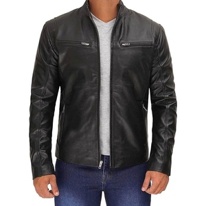 2026 Genuine <b>Leather</b> Jacket <b>For</b> <b>Men</b> Wholesale Casual Style Custom Color Slim Fit <b>Leather</b> Jacket Premium Quality - Product Image 1