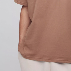 เสื้อยืดฮิปฮอปผู้ชายแฟชั่นใหม่ทรงโอเวอร์ไซส์ ไหล่ตก คอกลม แขนสั้น ผ้าฝ้าย 100% ไซส์พลัส - Product Image 4