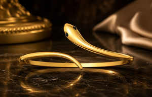 Brazalete Serpiente Envolvente Chapado en Oro de 18k Plata de Ley 925 Ajustable Joyería Minimalista de Moda Regalo para Mujer - Product Image 3