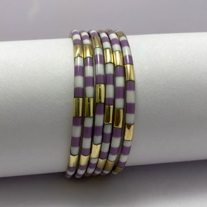 Ensemble de bracelets en laiton et résine, bijoux fantaisie faits à la main pour femmes, collection de bijoux de mode indiens - Product Image 3