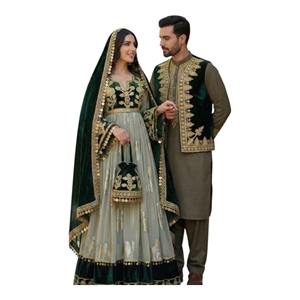2026 Wholesale Prices Afghani <b>Dress</b> Women Maxi Style O Neck Long Sleeve Breathable A Line Heavy Embroidery Party <b>Wedding</b> <b>Dresses</b> - Product Image 1