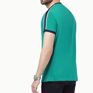 เสื้อคอเต่าผู้ชายแขนสั้นผ้าฝ้ายถัก 100% น้ำหนัก 250 กรัม พิมพ์ลายซิลค์สกรีนด้านหน้า ป้องกันรอยยับ ระบายอากาศได้ดี เป็นมิตรต่อสิ่งแวดล้อม เหมาะสำหรับใส่เป็นทางการ - Product Image 2