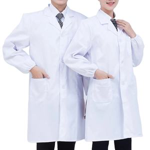 Bata de Laboratorio Unisex de Verano para Hospital, Satén con Spandex - Product Image 4