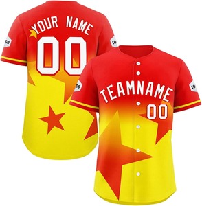 Maillot de baseball personnalisé noir et vert olive avec étoiles, impression sublimée, polyester respirant, manches courtes, uniforme d'équipe unisexe pour adultes - Product Image 4