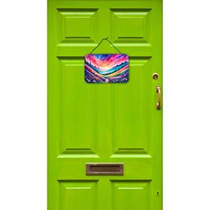 New Multicolor Phlox Wall Door <b>Hanging</b> Prints Aluminum Metal Sign <b>for</b> Kitchen <b>Bar</b> Bathroom <b>Home</b> Decor 8HX12W - Product Image 2