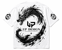 T-shirt graphique surdimensionné 100 % coton personnalisé pour homme, style streetwear japonais, col rond, imprimé, fabricant OEM ODM, respirant