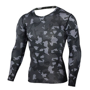 เสื้อแขนยาวรัดรูปสำหรับออกกำลังกายและฝึกซ้อมในยิม - Product Image 1