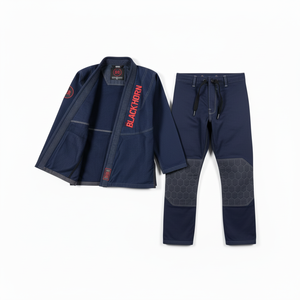 เสื้อผ้าฝึกซ้อม BJJ คุณภาพสูง น้ำหนักเบา 350 GSM ผ้าฝ้ายยืด 100% สำหรับทุกเพศ ไม่หดตัว ทนทาน แห้งเร็ว ระบายอากาศได้ดี รับสกรีนโลโก้ - Product Image 2