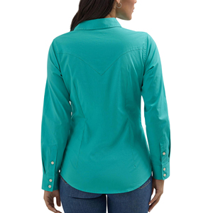 Camisa de mezclilla para mujer, transpirable, de secado rápido, premium, de alta calidad, al por mayor, precio económico, manga larga - Product Image 2