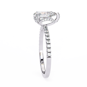 Anillo de Compromiso Clásico con Diamante Cultivado en Laboratorio de 1 Quilate, Corte Pera, Oro de 14k, Certificado IGI, Diamante VS DEF para Aniversario o Boda - Product Image 6
