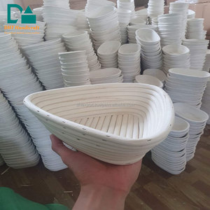 Cesta para hornear pan de ratán Natural ecológica, juego completo de moldes de Vietnam, Color blanco Rectangular para herramientas de panadería y pastelería - Product Image 4