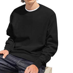Sudaderas de Cuello Redondo, Sudaderas de Manga Larga para Hombre, Ligeras, Informales, Cómodas, de Mezcla de Algodón, a la Moda - Product Image 2