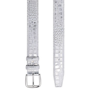 Men's Premium Quality Classic Casual Cow Hide Genuine Leather Belt Steel Buckle <b>Adjustable</b> Length Eco-Friendly Heavy Duty - Product Image 4