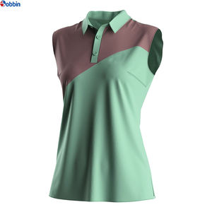 Chemises polo pour femmes, vente chaude, style décontracté d'été, chemises sans manches de couleur unie pour femmes, logo personnalisé, respirantes, meilleur jersey tricoté - Product Image 1