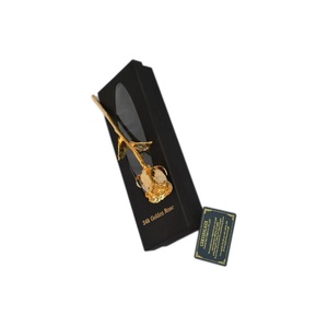 ของขวัญกุหลาบธรรมชาติชุบทองคำ 24K งานฝีมือระดับพรีเมียม บรรจุภัณฑ์หรูหรา สำหรับโอกาสพิเศษ เช่น รับปริญญา วันครบรอบ ปีใหม่ - Product Image 1