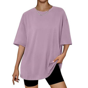 Camisetas de Manga Corta con Cuello Redondo y Logotipo para Mujer, 100% Algodón, Ajustadas, Transpirables, de Verano, de Alta Calidad, Venta al Por Mayor - Product Image 5