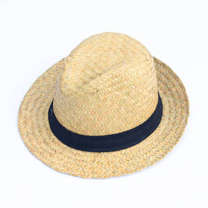 Sombrero Fedora Clásico de Paja Tejida – Accesorio Unisex de Moda, Estilo Vintage para Playa, Casual, Aire Libre y Jardinería - Product Image 1