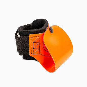 Poignées de gymnastique en cuir pour haltérophilie, protège-paume orange personnalisé, sangles de poignet, poignées de gymnastique pour entraînement, équipement de gym en gros - Product Image 5