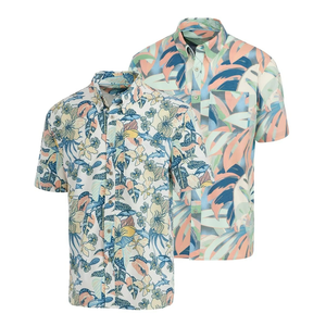 Camisa Hawaiana Casual Floral Personalizada para Hombre, Manga Corta, Tela de Velour, para Vacaciones Tropicales - Product Image 4