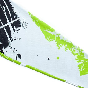Camiseta de Motocross de Manga Larga para Hombre, Sublimada, de Secado Rápido, con Estampado en Negro, Blanco y Verde Lima - Product Image 4