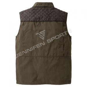 Chaleco de Pesca para Hombre de Alta Calidad para Otoño e Invierno, 100% Algodón, Tela de Lona, Chaleco de Caza con Múltiples Bolsillos - Product Image 3