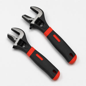 Llave Inglesa Ajustable 2 en 1 de 8 Pulgadas, Acero con Alto Contenido de Carbono, Mordaza Reversible, Apertura Extra Ancha, Agarre Antideslizante, Herramientas de Reparación para Plomería, Automóviles y Bricolaje - Product Image 1