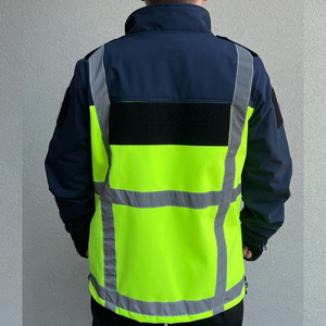 Mens Reflective Field Work Jacket High Visibility Protective Clothing With <b>Utility</b> Pocket Storage Solutions - Product Image 5