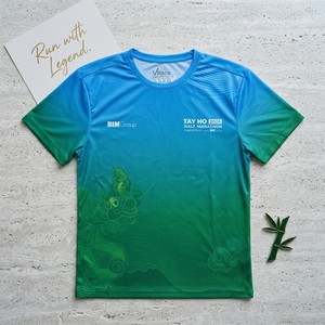 เสื้อยืดวิ่งแบบกำหนดเองสำหรับเล่นกีฬา วัสดุ 95% ผ้าฝ้าย 5% สแปนเด็กซ์ ขายส่งจากโรงงานผลิตในเวียดนาม - Product Image 4