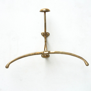 Golden Metal Wall-Mounted Coat Hanger Standard Size Towel <b>Hooks</b> for Home Living Room & <b>Bathroom</b> Usage Accessories Supplies - Product Image 3