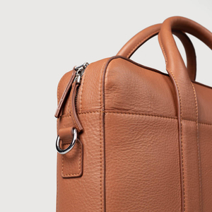 Porte-documents en cuir véritable avec logo personnalisé pour hommes et femmes, idéal pour le bureau, les voyages, portable, imperméable, durable, sac messager - Product Image 6