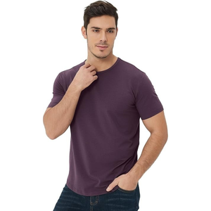 Camiseta de Hombre Casual Lisa y Ajustada, Fabricada en Pakistán, de Alta Calidad y Precio Razonable, con Logotipo Personalizado - Product Image 1