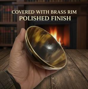 Cuenco ecológico de cuerno de búfalo natural y cuenco para frutos secos, rústico, moderno, ovalado, de lujo, para jabón/depilación, personalizado - Product Image 3