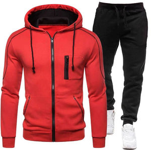 Nouvelle Collection 2026 : Ensemble Survêtement Unisexe Hiver Respirant et Coupe-Vent avec Capuche et Pantalon en Polaire 100% Polyester – Tenue de Sport Unie Style Streetwear - Product Image 1