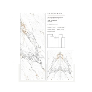 Matt kết thúc màu đen 1200x3200mm toàn thân nhà bếp gạch sứ với bóng hoàn thành cho ngoại thất và trang trí nội thất gạch định dạng lớn - Product Image 4