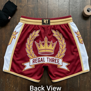 Pantalones Cortos de Lucha MMA Regal Three para Hombre, Ropa Deportiva, Ropa de Boxeo, Pantalones Cortos de Artes Marciales Unisex - Product Image 4