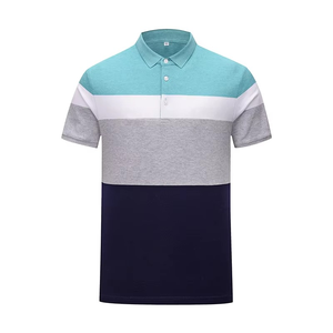 Polo pour hommes en coton et soie, tailles US/Europe, prix de gros usine, personnalisable - Product Image 1