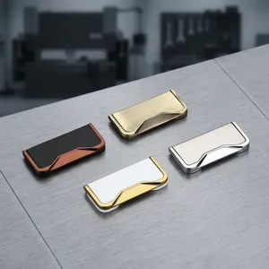 Modern Aluminum Alloy Hidden Edge Pull Handle for Kitchen <b>Cabinet</b> Wardrobe Drawer Concealed Finger Grip Handle - Product Image 2