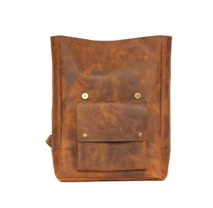 HeritageCraft genuine leather <b>backpack</b> handmade vintage durable spacious laptop travel bag premium quality stylish unisex everyd - Product Image 5