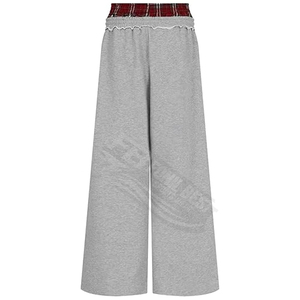 Wholesale Men's Loose Fit 100% Cotton Eco-Friendly Breathable Joggers Custom Made High Quality Solid Color Oversized Straight - Product Image 6